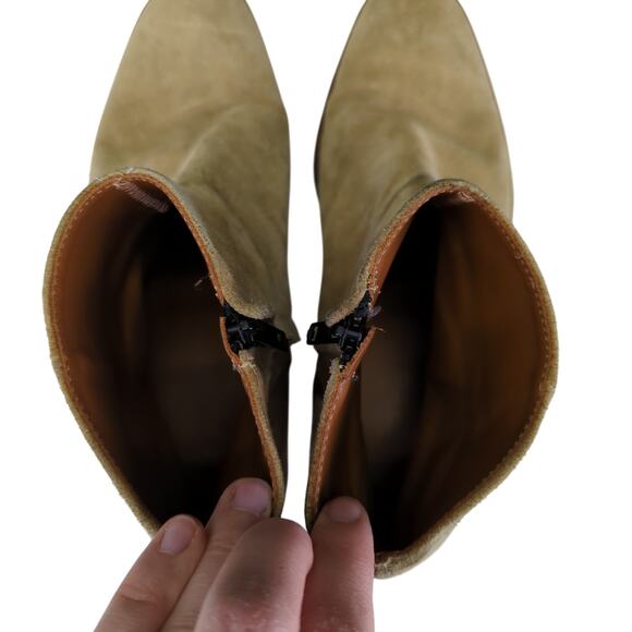 Common Projects Tan Suede Ankle Boots British‎ Chelsea Side Zip Men's 12 EU 45 - Picture 6 of 9